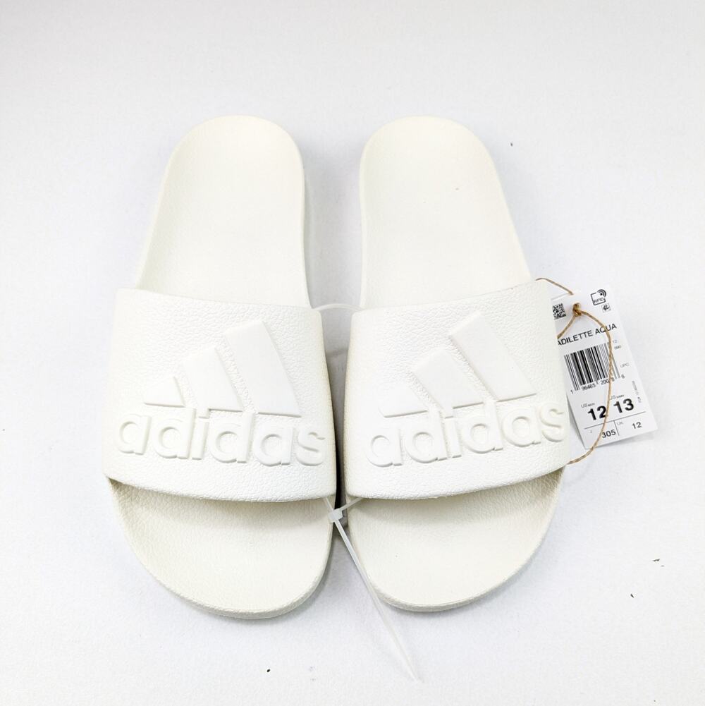 Adidas Unisex Adilette Logo Sandals 12 Men's 13 Women's